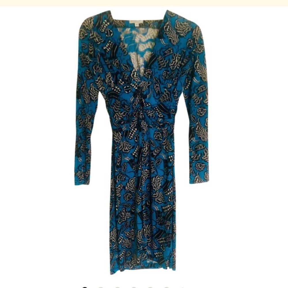 Nieves Lavi silk floral print dress